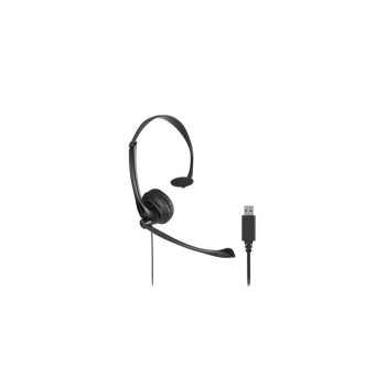Kensington K80100WW słuchawki zestaw słuchawkowy Przewodowa Opaska na głowę Biuro centrum telefoniczne USB Typu-A Czarny