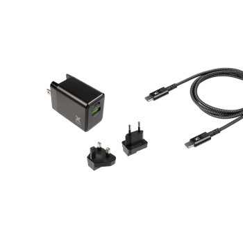 Xtorm Volt USB-C Fast Charge Bundle 30W Uniwersalne Czarny Prąd przemienny Szybkie ładowanie Wewnętrzna