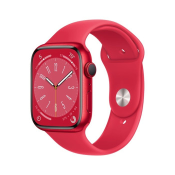 Watch Series 8 GPS, 45 mm Koperta z aluminium w kolorze (PRODUCT)RED z paskiem sportowym w kolorze (PRODUCT)RED - regular