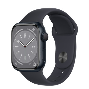 Watch Series 8 GPS, 41 mm Koperta z aluminium w kolorze północy z paskiem sportowym w kolorze północy - regular