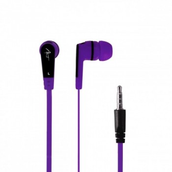 Słuchawki douszne z mikrofonem S2F fioletowe smartphone/Mp3/tablet