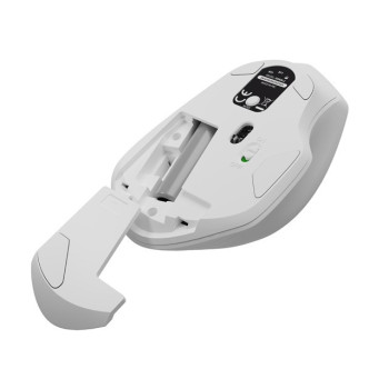 Mysz bezprzewodowa Siskin 2 1600 DPI Bluetooth 5.0 + 2.4GHz, biała