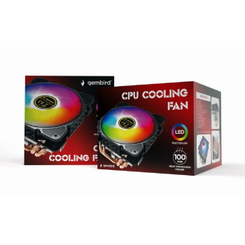 Chłodzenie CPU Huracan 12cm 100W 4-pin multicolor LED