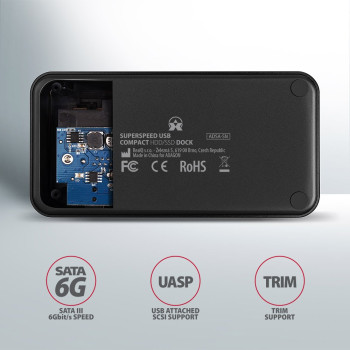 ADSA-SN Stacja dokująca, USB 3.2 Gen 1 - 1x SATA 6G 2.5"/3.5" SSD/HDD