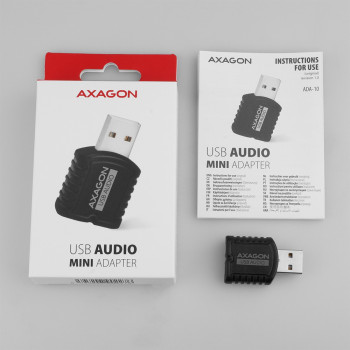 ADA-10 Zewnętrzna karta dzwiękowa MINI, USB 2.0, 48kHz/16-bit stereo, USB-A
