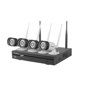 Zestaw do monitoringu rejestrator NVR 4 kanałowy WIFI + 4 kameryIP WIFI 3MP z akcesoriami