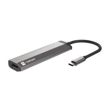 Stacja dokująca Multi Port Fowler Slim USB-C PD, 2x USB 3.0, HDMI 4K