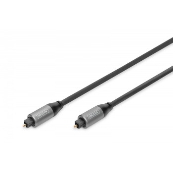 Kabel audio optyczny Toslink 2.2mm/Toslink 2.2mm M/M aluminium, 1m
