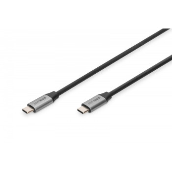 Kabel połączeniowy USB 3.0 60W/5Gbps Typ USB C/USB C M/M 1m Czarny