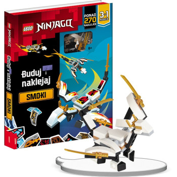 Zestaw książka z klockami LEGO Ninjago Buduj i naklejaj Smoki