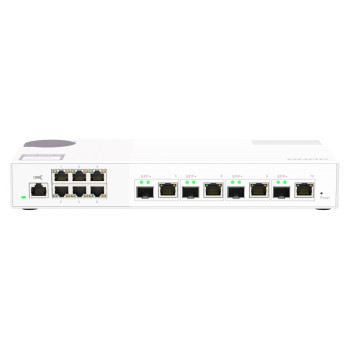 QNAP QSW-M2106-4C łącza sieciowe Zarządzany L2 2.5G Ethernet (100 1000 2500) Biały