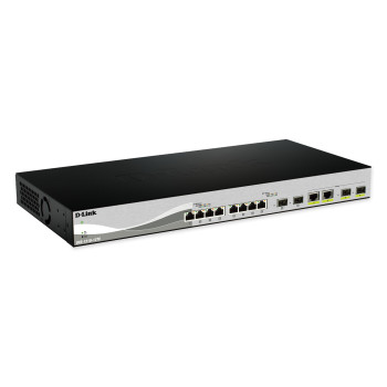 D-Link DXS-1210-12SC E łącza sieciowe Zarządzany L2 10G Ethernet (100 1000 10000) 1U Czarny, Srebrny