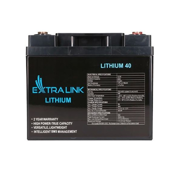 Akumulator LiFePO4 40AH 12.8V BMS EX.30431 Akumulator LiFePO4 40AH 12.8V BMS EX.30431