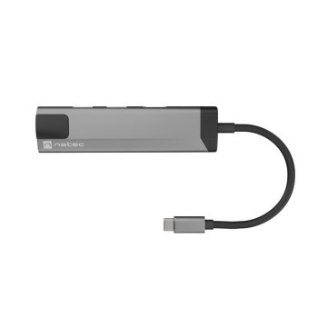 Stacja dokująca Multi Port Fowler Go USB-C - Hub 2x USB 3.0, HDMI 4K, USB-C PD, RJ45