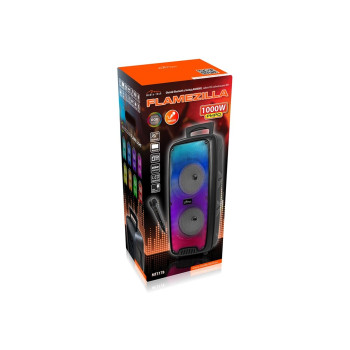 Głośnik bezprzewodowy Flamezilla MT3178 funkcja karaoke, podświetlenie flame RGB