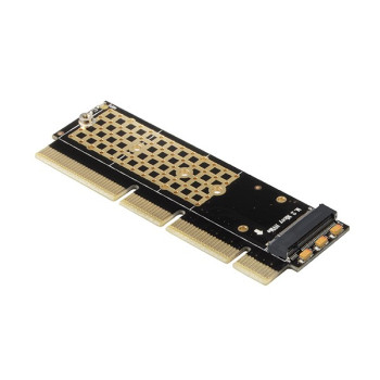 PCEM2-1U Adapter wewnętrzny PCIe x16/x8/x4, M.2 NVMe M-key slot, 1U