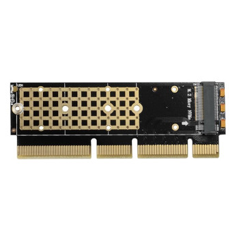 PCEM2-1U Adapter wewnętrzny PCIe x16/x8/x4, M.2 NVMe M-key slot, 1U