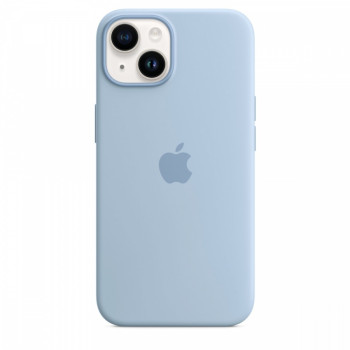 Etui silikonowe z MagSafe do iPhonea 14 - czysty błękit