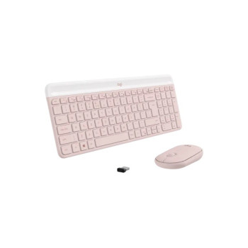 Zestaw MK470 Bezprzewodowa klawiatura i mysz Różowy US 920-011322