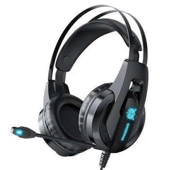 Słuchawki gamingowe K16 czarne (przewodowe)