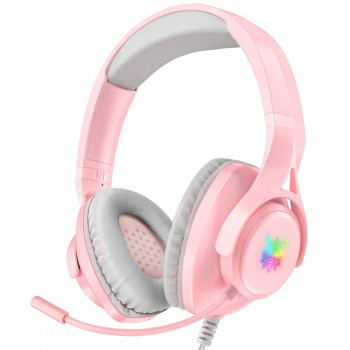 Słuchawki gamingowe X16 RGB różowe (przewodowe)