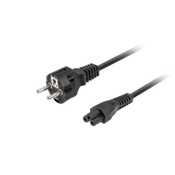 Kabel zasilający laptop(miki) CEE 7/7 - IEC 320 C5 1.8m VDE prosty, czarny