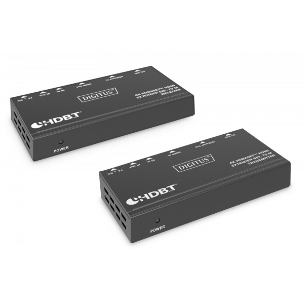 Przedłużacz/Extender HDMI 4K 30Hz 70m po skrętce Cat.6/7/8 HDBaseT HDCP2.2 IR RS232 PoC, zestaw Przedłużacz/Extender HDMI 4K 30Hz 70m po skrętce Cat.6/7/8 HDBaseT HDCP2.2 IR RS232 PoC, zestaw