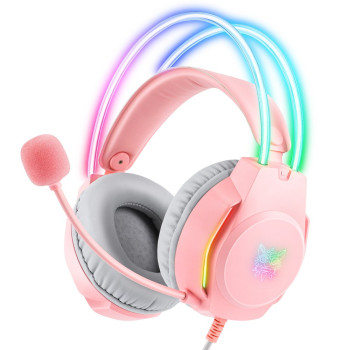 Słuchawki gamingowe X26 (przewodowe) Różowe