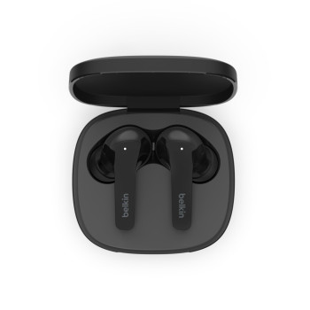 Belkin SOUNDFORM Flow Zestaw słuchawkowy Bezprzewodowy Douszny Połączenia muzyka USB Type-C Bluetooth Czarny
