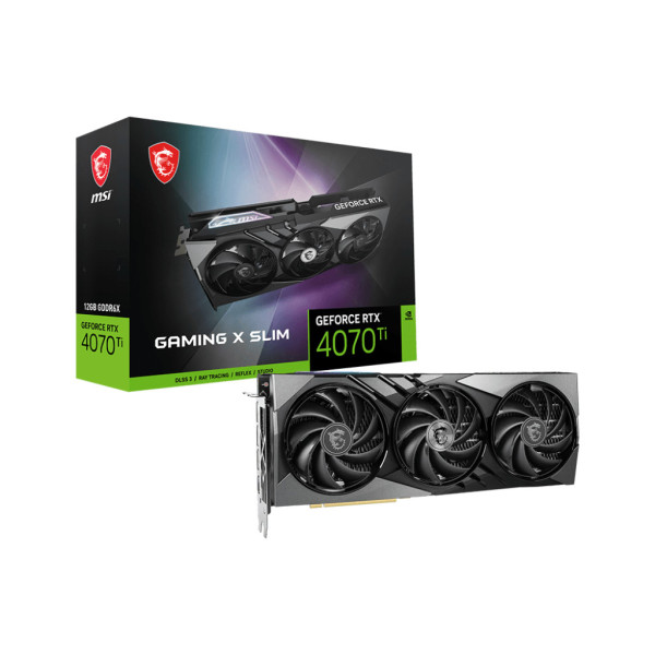 MSI GEFORCE RTX 4070 TI GAMING X SLIM 12G karta graficzna NVIDIA 12 GB GDDR6X MSI GEFORCE RTX 4070 TI GAMING X SLIM 12G karta graficzna NVIDIA 12 GB GDDR6X