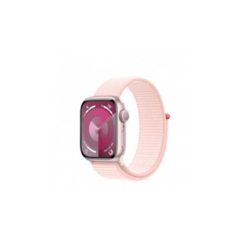 APPLE Watch Series 9 GPS 41mm Pink Aluminium Case with Light Pink Sport Loop