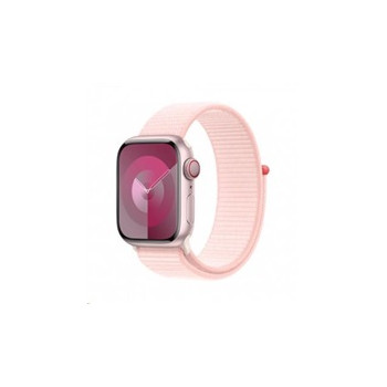 APPLE Watch Series 9 GPS + Cellular 41mm Pink Aluminium Case with Light Pink Sport Loop