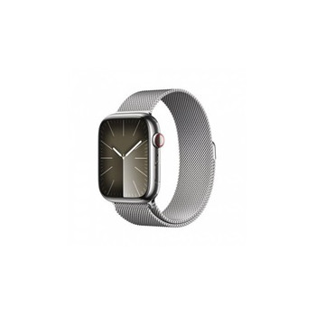 APPLE Watch Series 9 GPS + Cellular 45mm Silver Stainless Steel Case with Silver Milanese Loop
