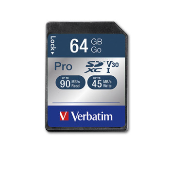 Verbatim Pro 64 GB SDXC UHS Klasa 10