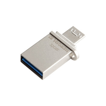Verbatim Store 'n' Go OTG Micro pamięć USB 32 GB USB Type-A   Micro-USB 3.2 Gen 1 (3.1 Gen 1) Srebrny