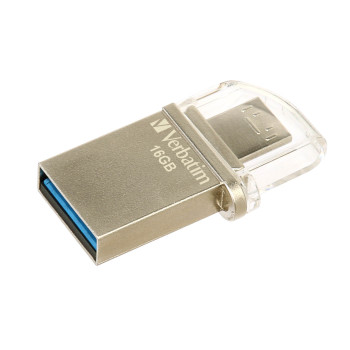 Verbatim Store 'n' Go OTG Micro pamięć USB 16 GB USB Type-A   Micro-USB 3.2 Gen 1 (3.1 Gen 1) Srebrny