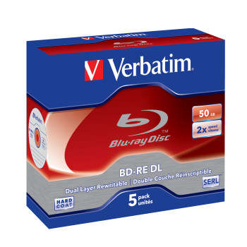Verbatim BD-RE DL 50GB 2 x 5 Pack Jewel Case 5 szt.