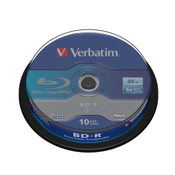 Verbatim BD-R SL 25GB 6 x 10 Pack Spindle 10 szt.