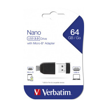Verbatim 49329 pamięć USB 64 GB 2.0 Czarny