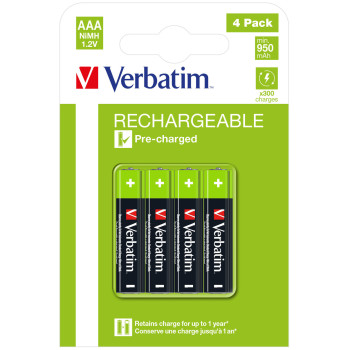 Verbatim 49514 bateria do użytku domowego Jednorazowa bateria AAA Niklowo-metalowo-wodorkowa (NiMH)