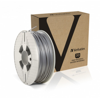Verbatim 55329 materiały drukarskie 3D Kwas polimlekowy (PLA) Srebrny 1 kg