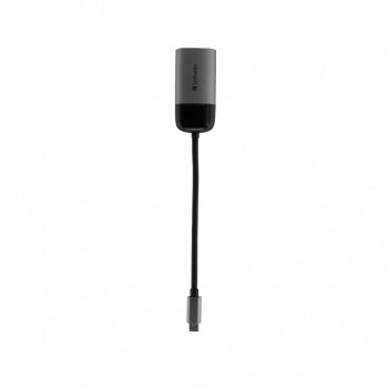 Verbatim 49145 adapter kablowy 0,01 m USB Type-C VGA (D-Sub) Czarny, Srebrny