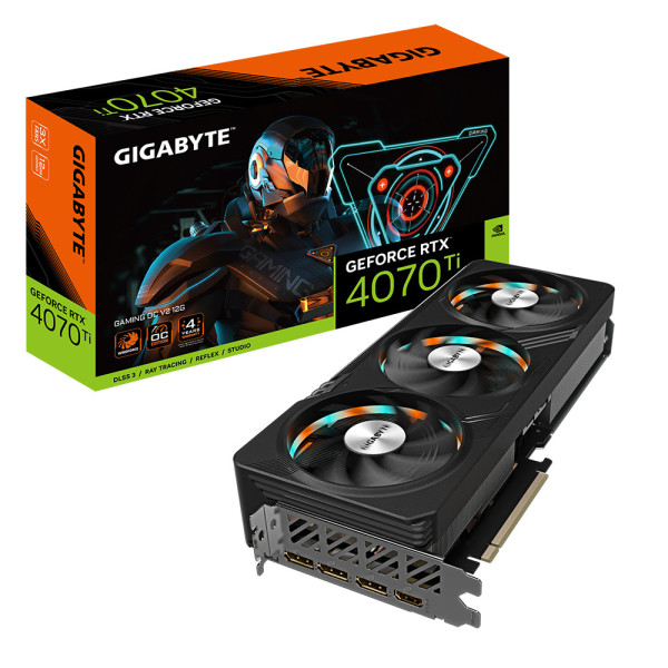 Gigabyte GeForce RTX 4070 Ti GAMING OC V2 12G NVIDIA GeForce RTX 4070 Ti 12 GB GDDR6X Gigabyte GeForce RTX 4070 Ti GAMING OC V2 12G NVIDIA GeForce RTX 4070 Ti 12 GB GDDR6X
