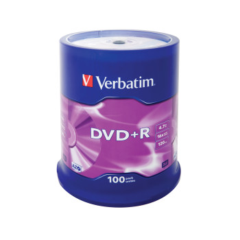 Verbatim DVD+R Matt Silver 4,7 GB 100 szt.