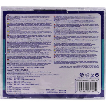 Verbatim DVD-RW Matt Silver 4x 4,7 GB 1 szt.