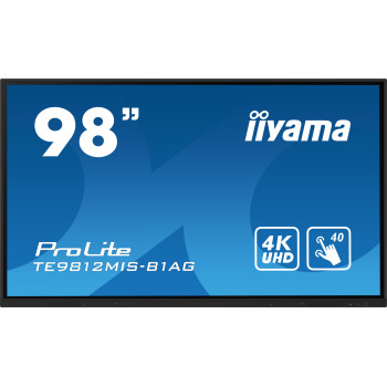 iiyama PROLITE Cyfrowa tablica A 2,49 m (98") LED Wi-Fi 400 cd m² 4K Ultra HD Czarny Ekran dotykowy Procesor wbudowany Android