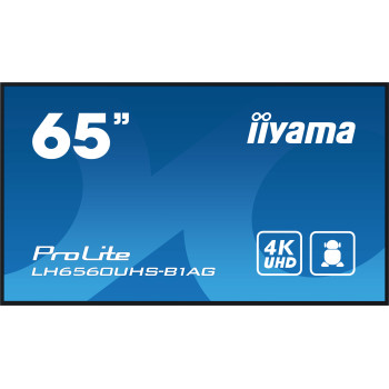 iiyama PROLITE Cyfrowa tablica A 165,1 cm (65") LED Wi-Fi 500 cd m² 4K Ultra HD Czarny Procesor wbudowany Android 11 24 7