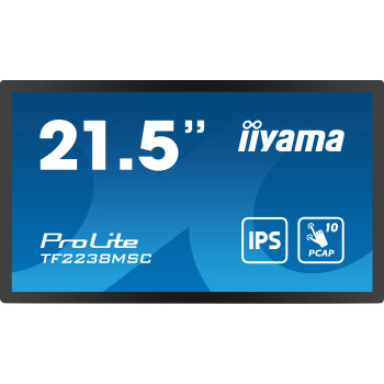 iiyama PROLITE Cyfrowa tablica A 55,9 cm (22") LED 600 cd m² Full HD Czarny Ekran dotykowy
