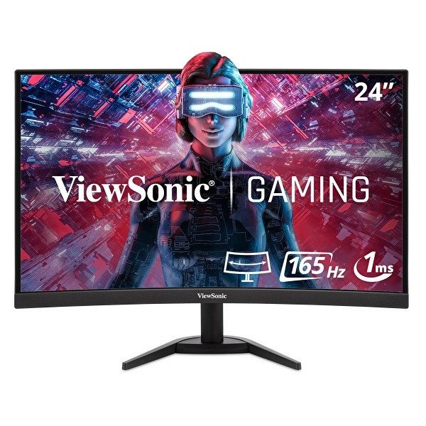 Viewsonic VX Series VX2418C monitor komputerowy 61 cm (24") 1920 x 1080 px LCD Czarny Viewsonic VX Series VX2418C monitor komputerowy 61 cm (24") 1920 x 1080 px LCD Czarny