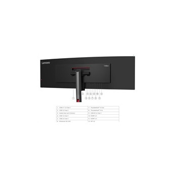 LENOVO LCD ThinkVision P49w-30 - 49" IPS,matný,32:9,5120x1440,178/178,6ms,350cd,2000:1,DP,HDMI,THb,VESA,3Y